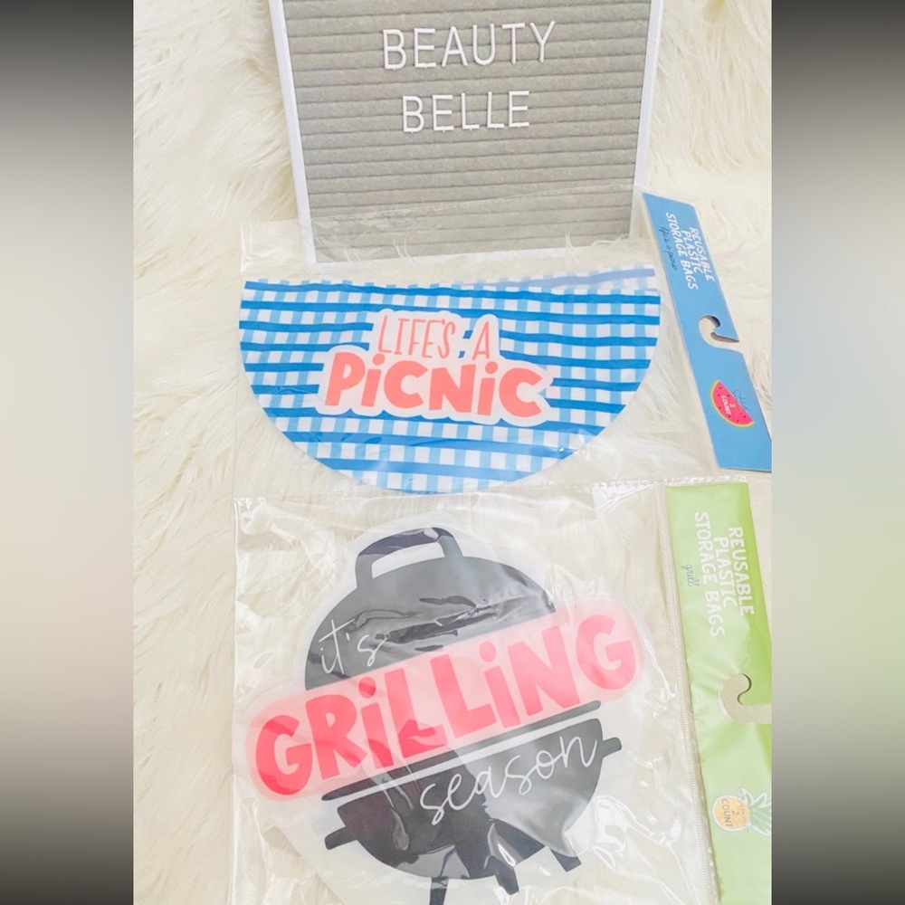 Summer reusable snack bags